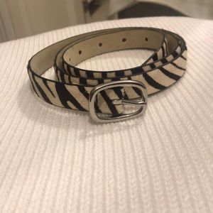 Zebra print belt